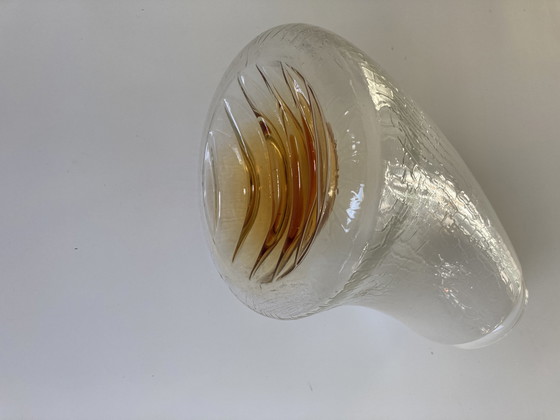 Image 1 of A pair of wall lights in glass & metal