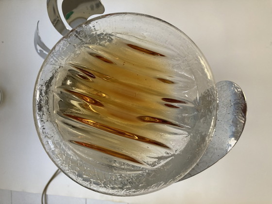 Image 1 of Paire d'appliques en verre et métal