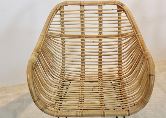 Image 1 of Dutch Wicker & Steel Chairs