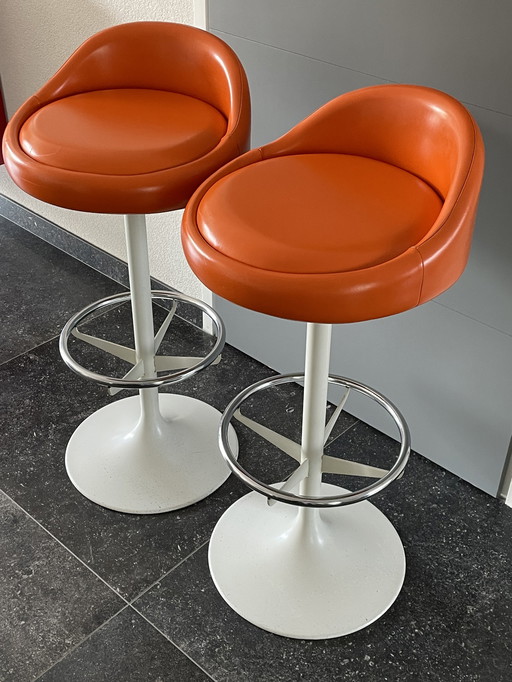 2x Space Age bar stools