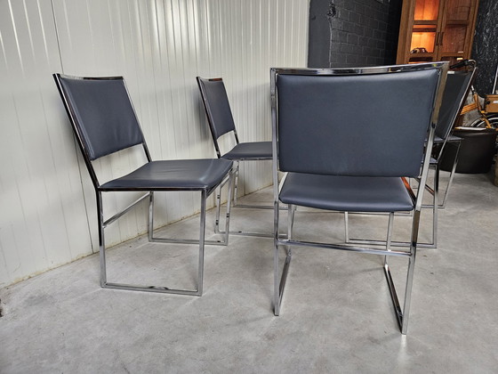 Image 1 of Ensemble de chaises vintage, 6 pièces, chrome