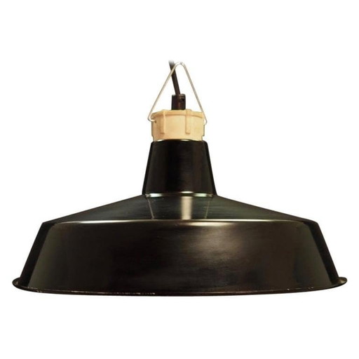 Black Pendant Lamp, Danish Design, 1960S, Production: Denmark