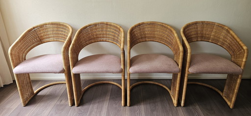 4 chaises Lute Van Der Helm