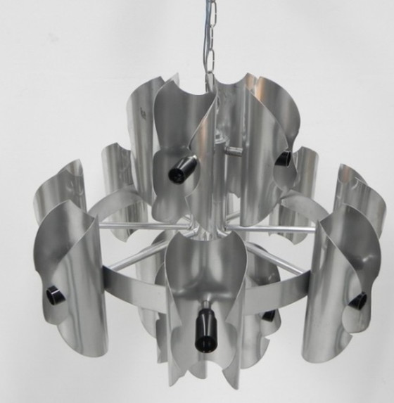 Image 1 of Large vintage hanging lamp with 16 light points