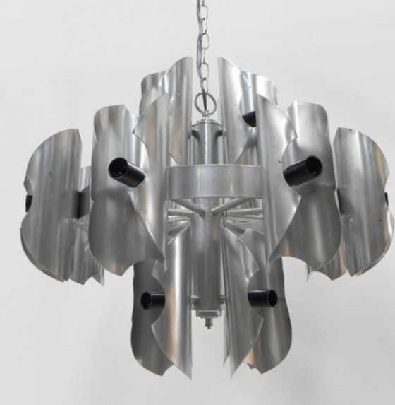 Image 1 of Large vintage hanging lamp with 16 light points