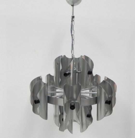 Image 1 of Large vintage hanging lamp with 16 light points