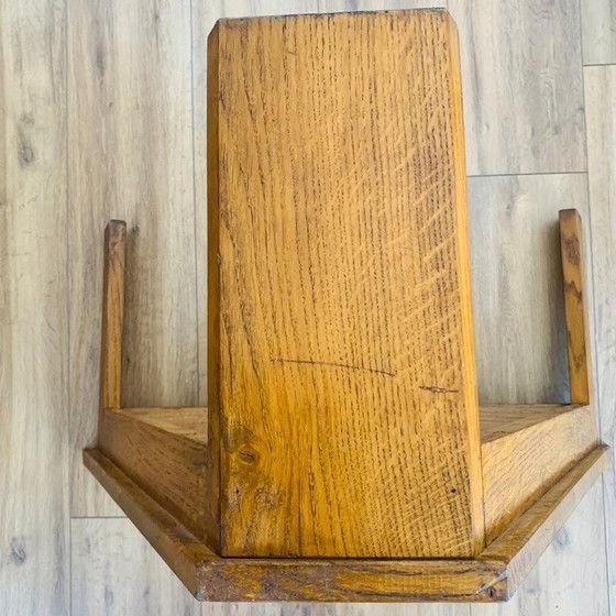 Image 1 of Vintage trapezoidal oak coffee table