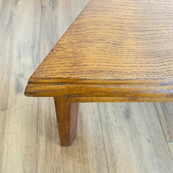 Image 1 of Vintage trapezoidal oak coffee table