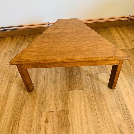 Image 1 of Vintage trapezoidal oak coffee table