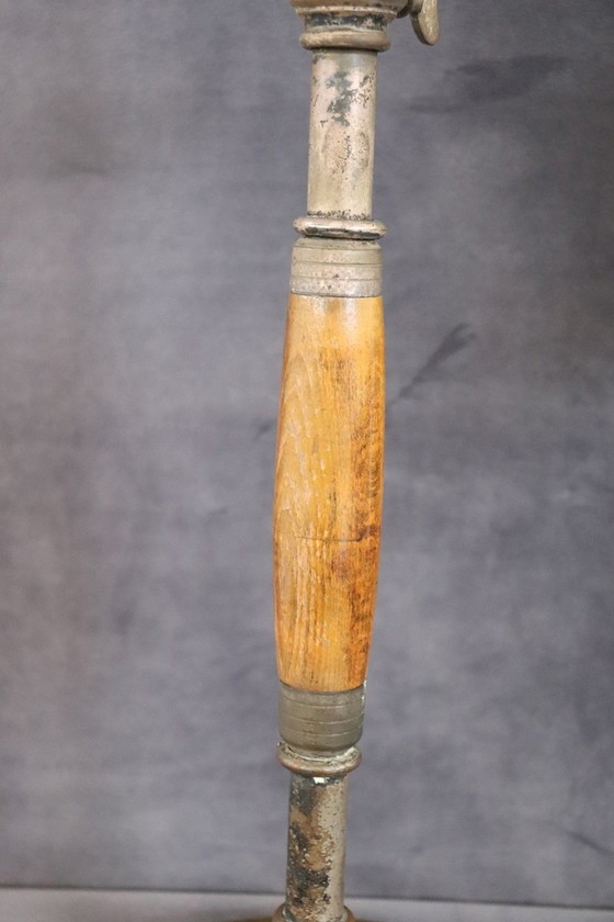 Image 1 of Lámpara de mesa de latón y cristal, Italia, década de 1930