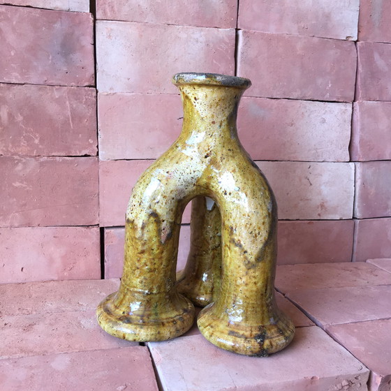 Image 1 of Tamegroute Pottery Candlestick