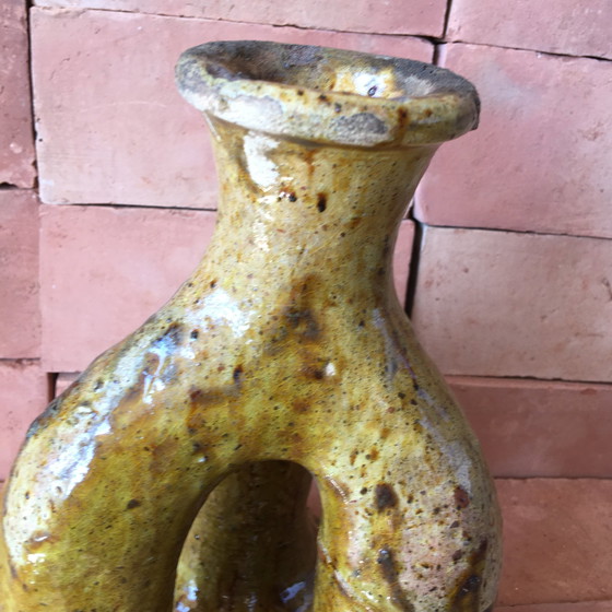 Image 1 of Tamegroute Pottery Candlestick