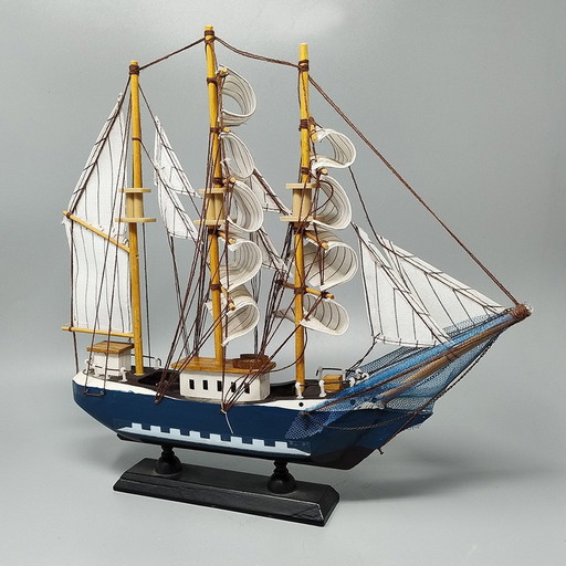 1970S Astonishing Belem Model Ship. Handmade. Made In England