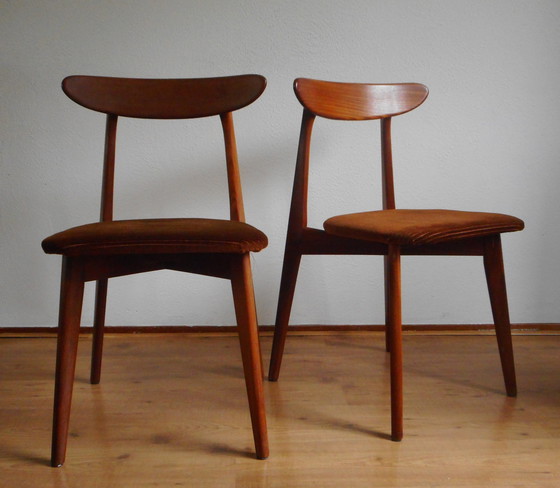 Image 1 of Teak Dining Chairs (2)