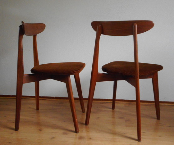 Image 1 of Teak Dining Chairs (2)