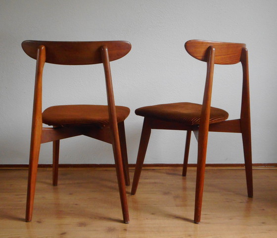 Image 1 of Teak Dining Chairs (2)