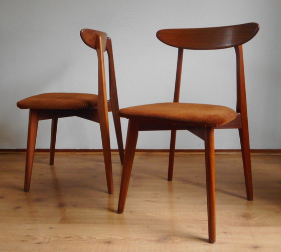 Image 1 of Teak Dining Chairs (2)