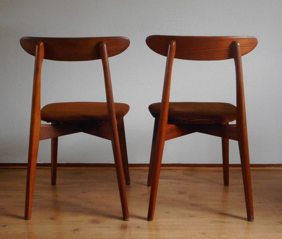 Image 1 of Teak Dining Chairs (2)