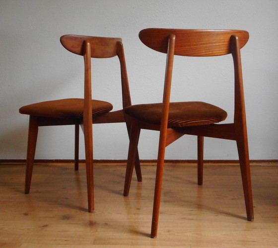 Image 1 of Teak Dining Chairs (2)