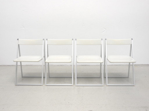 4x folding chair from Team Form Ag for Interlubke, 1971.