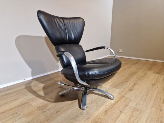 Image 1 of Leolux Formi - Recliner - Black - Leather - Design Frans Schrofer