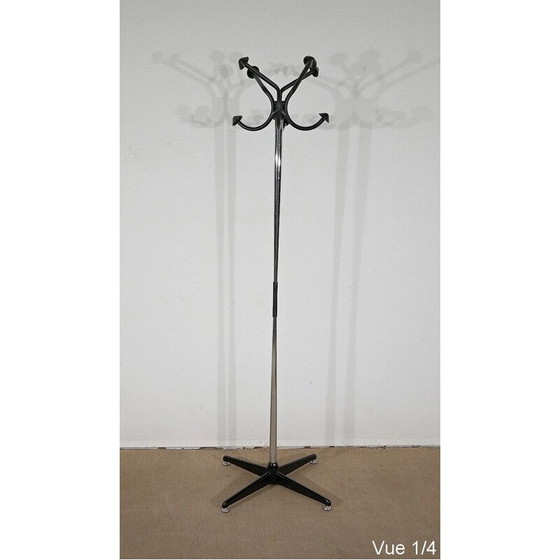 Image 1 of Vintage chrome-plated metal coat rack, 1960