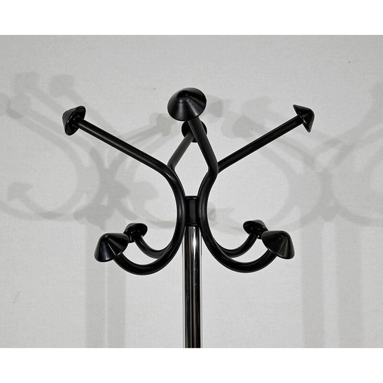 Image 1 of Vintage chrome-plated metal coat rack, 1960