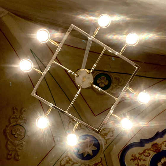 Image 1 of 1X Space Age Multi Lights Ceiling Lamp In The Style Of Stilnovo, Italy 1970'S