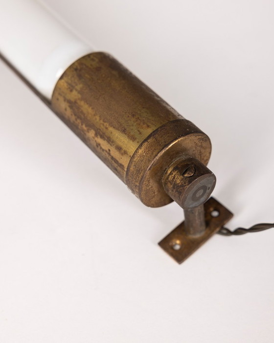 Image 1 of Lampada da parete vintage anni '40 in ottone regolabile, design italiano 