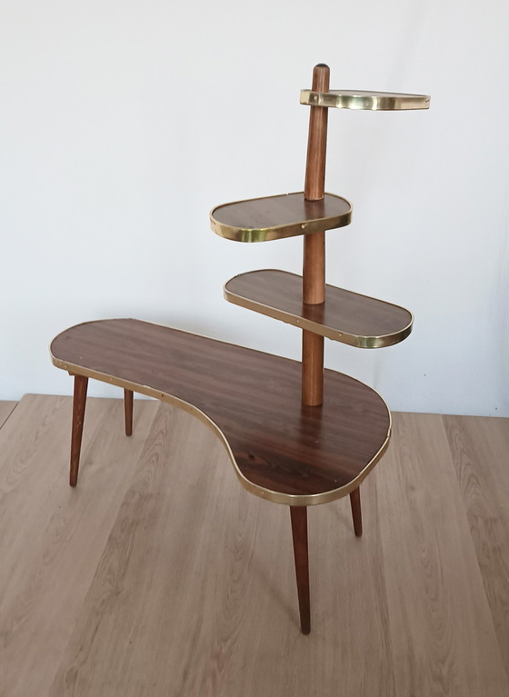 Image 1 of Large 1960s plant table with four tiers