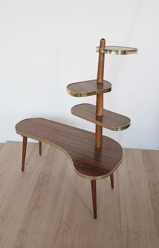 Large 1960s plant table with four tiers