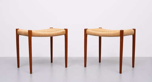 Niels Otto Møller Model 80A Stools Denmark 1960