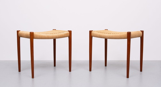 Image 1 of Niels Otto Møller Model 80A Stools Denmark 1960