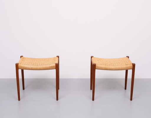 Niels Otto Møller Model 80A Stools Denmark 1960