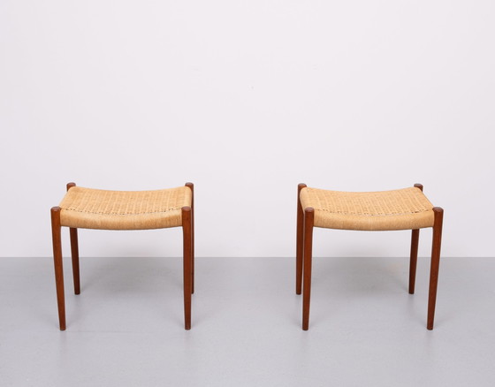 Image 1 of Niels Otto Møller Model 80A Stools Denmark 1960