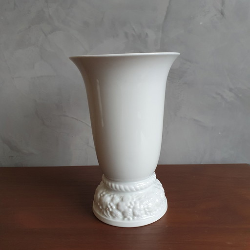 Classic Rose Van Rosenthal Vase White