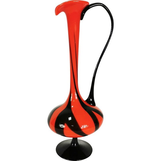 Image 1 of Vaso vintage in vetro colorato spesso, Italia anni '70