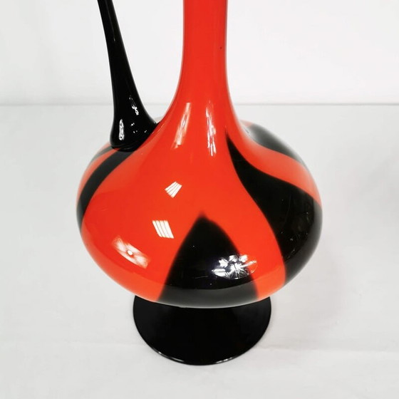 Image 1 of Vaso vintage in vetro colorato spesso, Italia anni '70