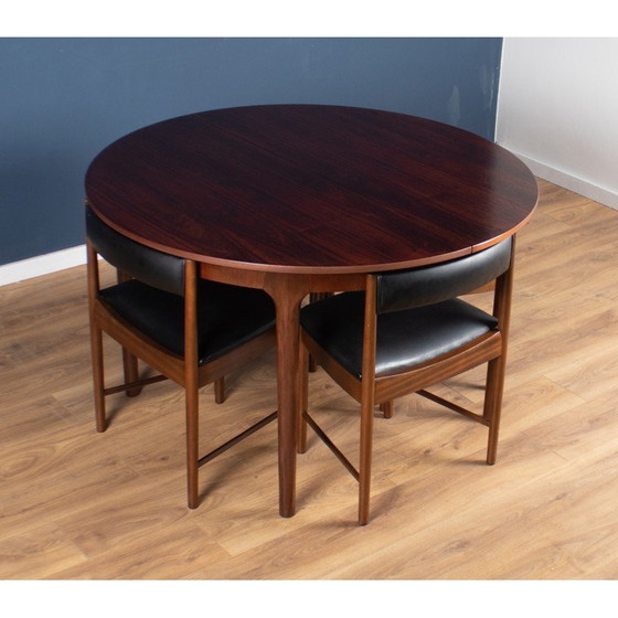 Image 1 of Vintage round rosewood dining set by Tom Robertson for A.H. McIntosh, 1960s