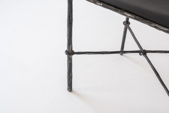 Image 1 of Side chair sculpted in the manner of Diego Giacometti, Italy 1980s. 