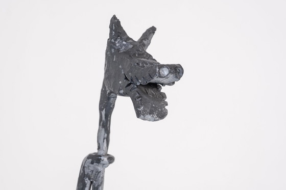 Image 1 of Side chair sculpted in the manner of Diego Giacometti, Italy 1980s. 