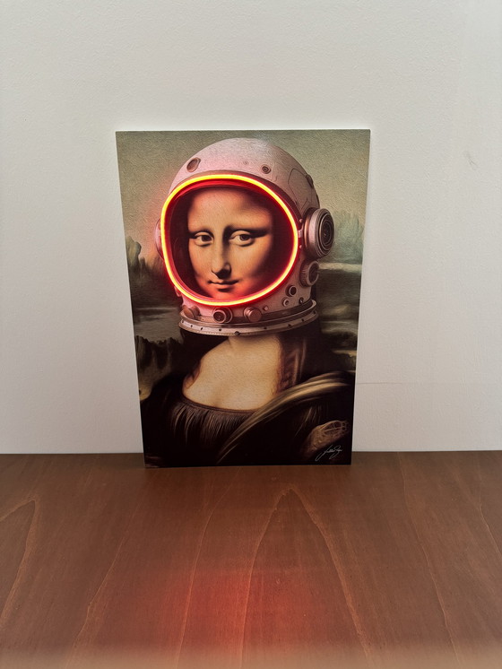 Image 1 of LedMansion BUNDLE Gioconda Astronaut PopArt Wall Art Led Lamp