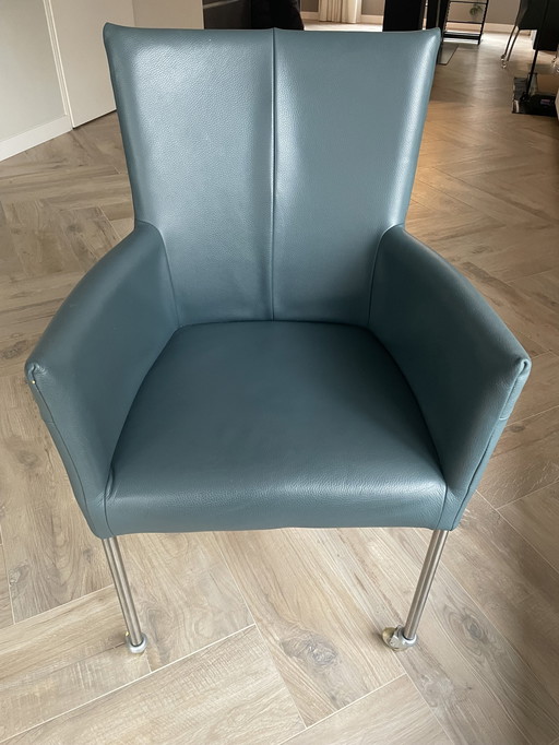 6x Toledo Leather Dining Chairs