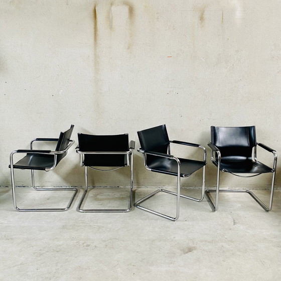 Image 1 of 8 x Matteo Grassi MG5 Visitor dining chairs Mart Stam 1970