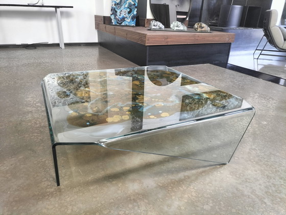 Image 1 of Magnífica mesa de centro de cristal de diseño.