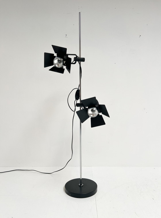 Image 1 of Black Vintage Floor Lamp, 1970'S