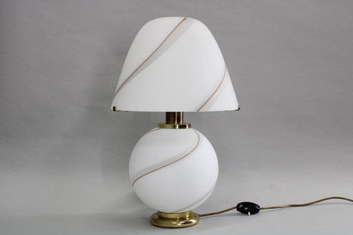 1970S Murano Glass Table Lamp, Italy 