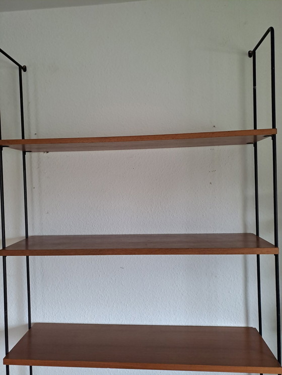 Image 1 of Omnia shelving system/module Ernst Dieter Hilker Teak wall shelf