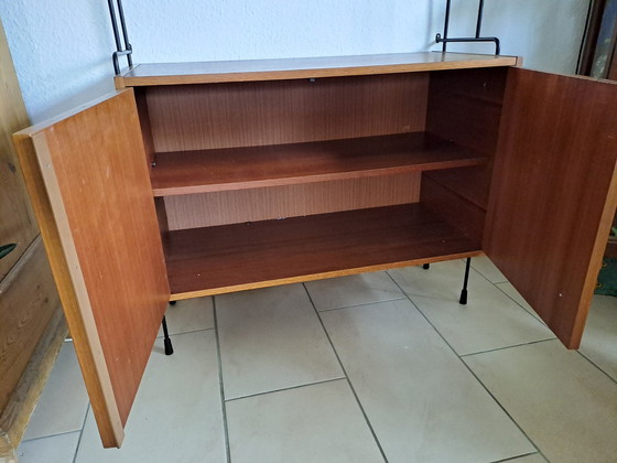 Image 1 of Omnia shelving system/module Ernst Dieter Hilker Teak wall shelf