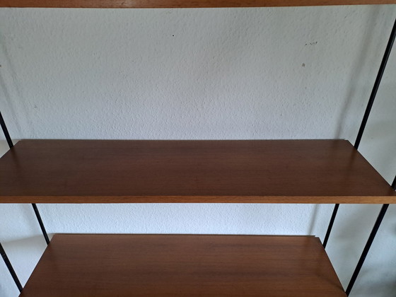 Image 1 of Omnia shelving system/module Ernst Dieter Hilker Teak wall shelf